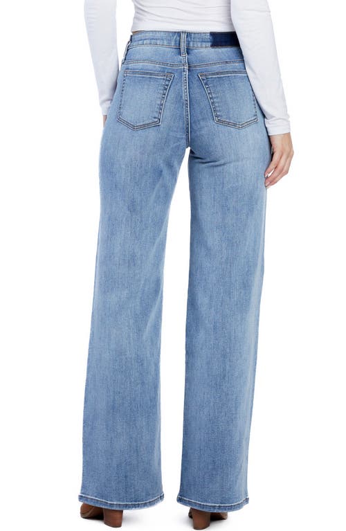 Hint Of Blu Mighty High Waist Wide Leg Jeans In Everlasting Blue