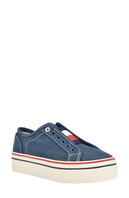 Tommy Hilfiger Women's Balie 2 Denim Slip On Platform Sneakers | Smart  Closet