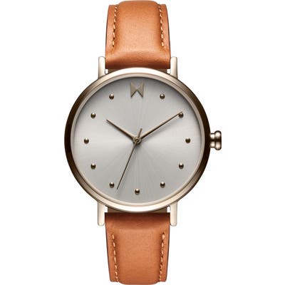 Mvmt Dot Nomad Leather Strap Watch,