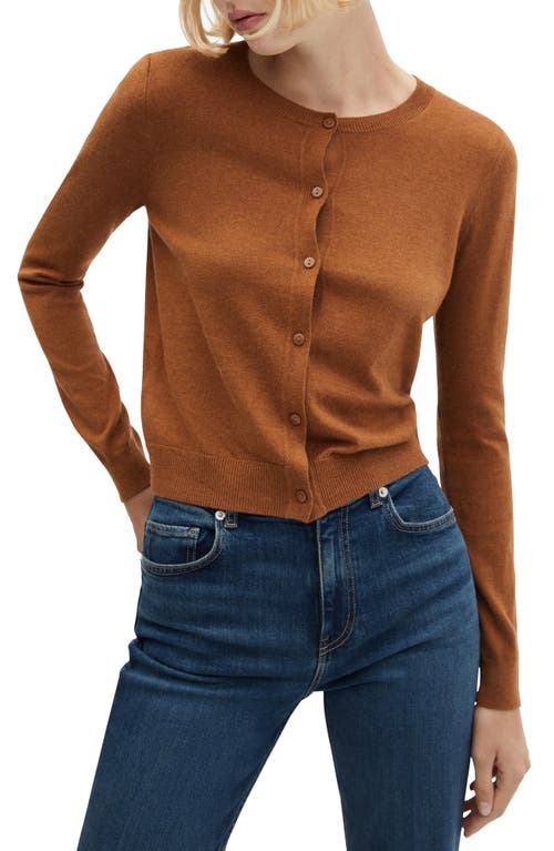MANGO Cardigan in Caramel at Nordstrom, Size Small