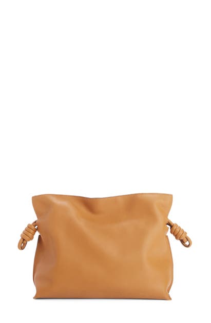 LOEWE FLAMENCO KNOT LEATHER CLUTCH,A411FC1X01
