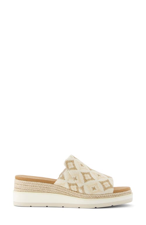 Shop Toms Margo Espadrille Wedge Slide Sandal In Natural