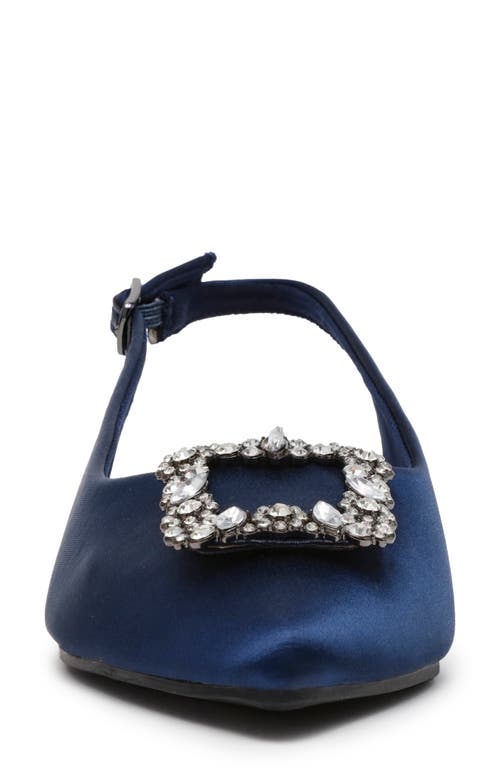 Anne Klein Kith Slingback Flat In Saphire
