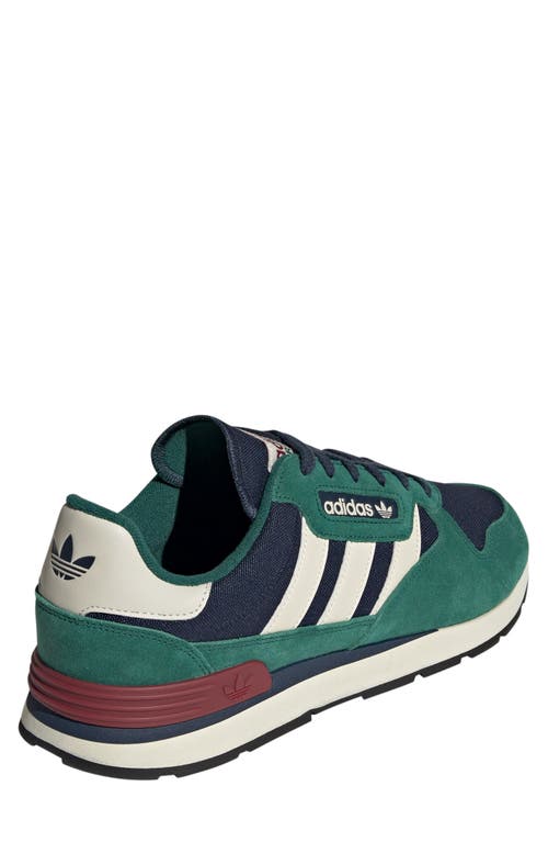 Shop Adidas Originals Adidas Treziod Running Shoe In Green/alumina/burgundy