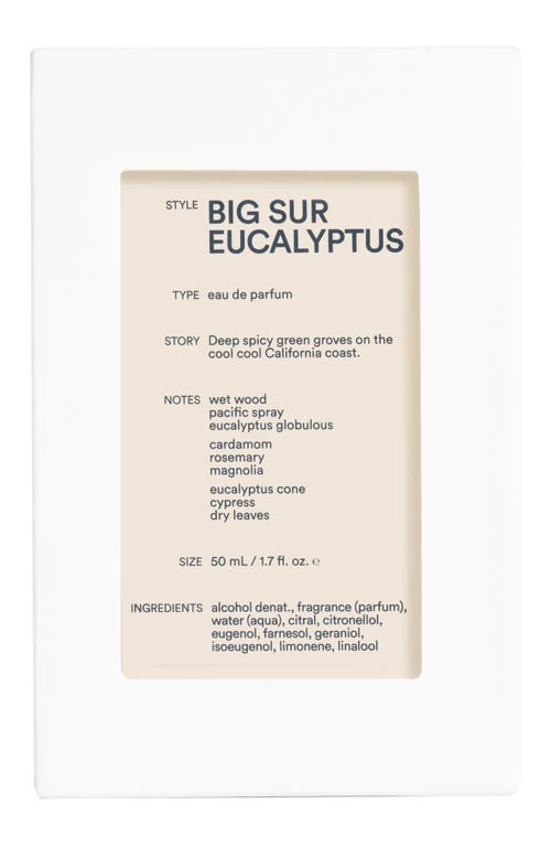 D.s. & Durga Big Sur Eucalyptus Eau De Parfum In No Color