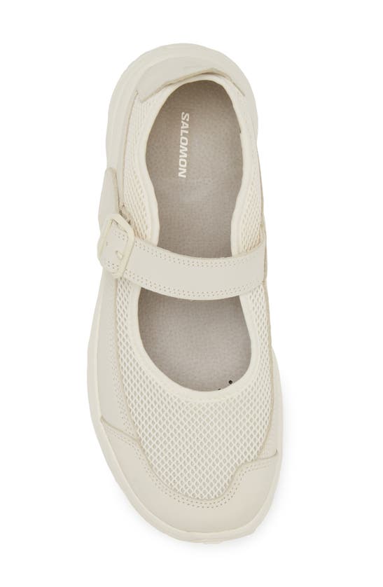 Salomon Marie-jeanne Nubuck-trimmed Mesh Sneakers In Vanilla/vanilla/vanilla