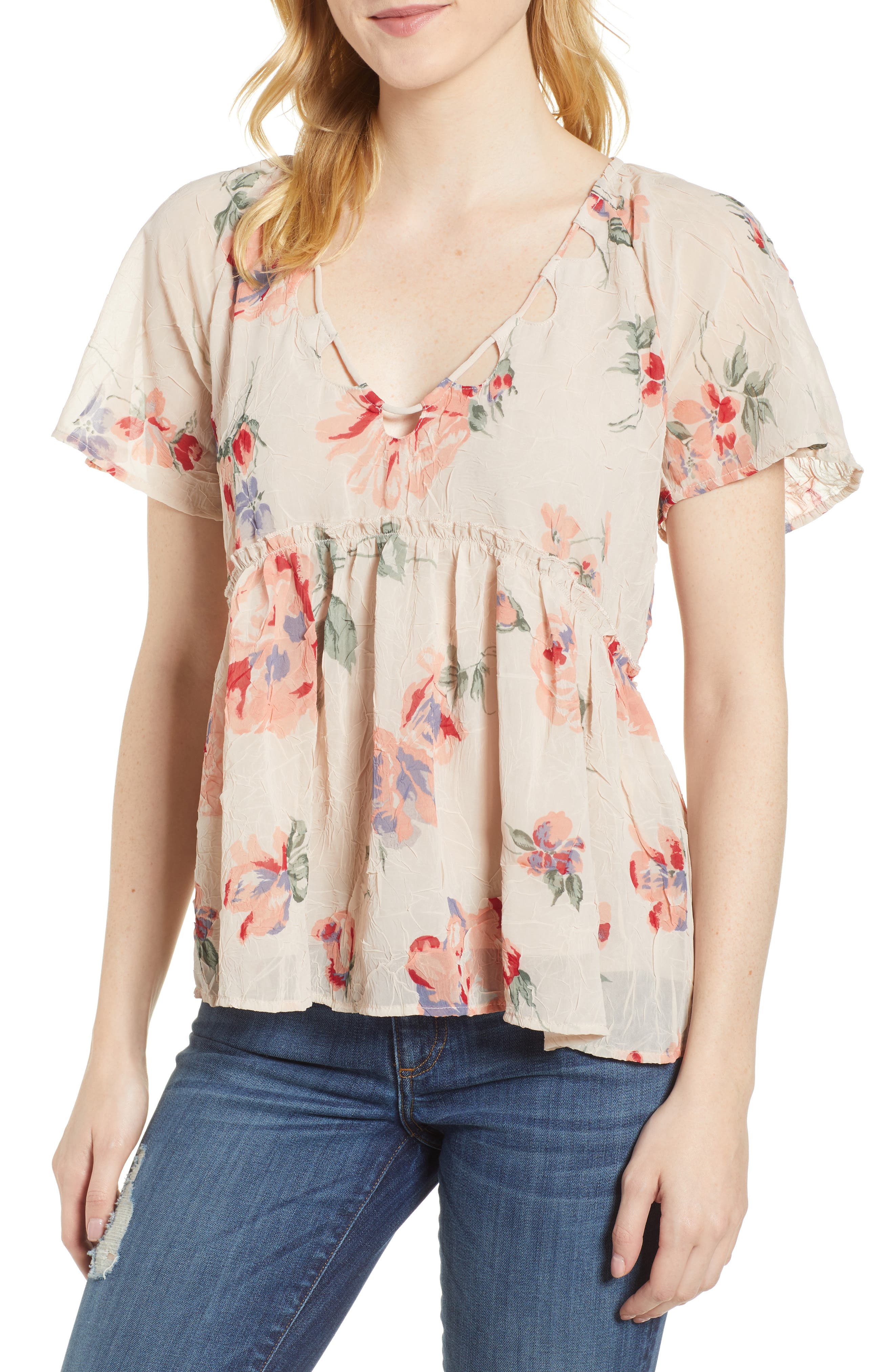 lucky brand floral top