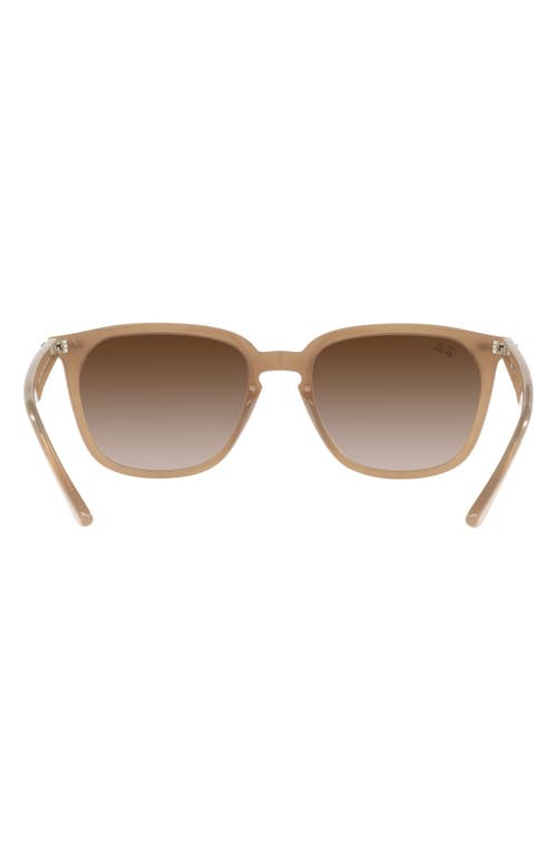Ray Ban Rb4362 Square-frame Acetate Sunglasses In Turtledove/gradient Brown