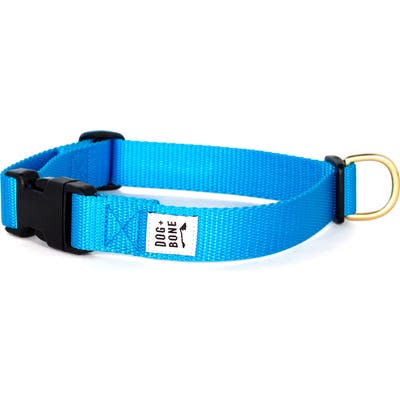 Dog + Bone Snap Collar, Blue