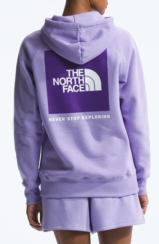 Shop The North Face Box Logo Nse Pullover Hoodie In High Purple