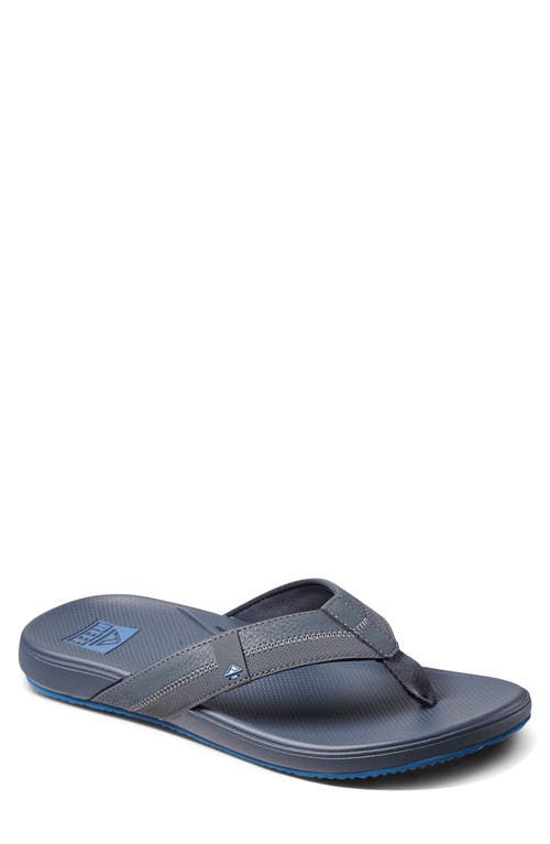 Shop Reef Cushion Phantom 2.0 Flip Flop In Grey/blue