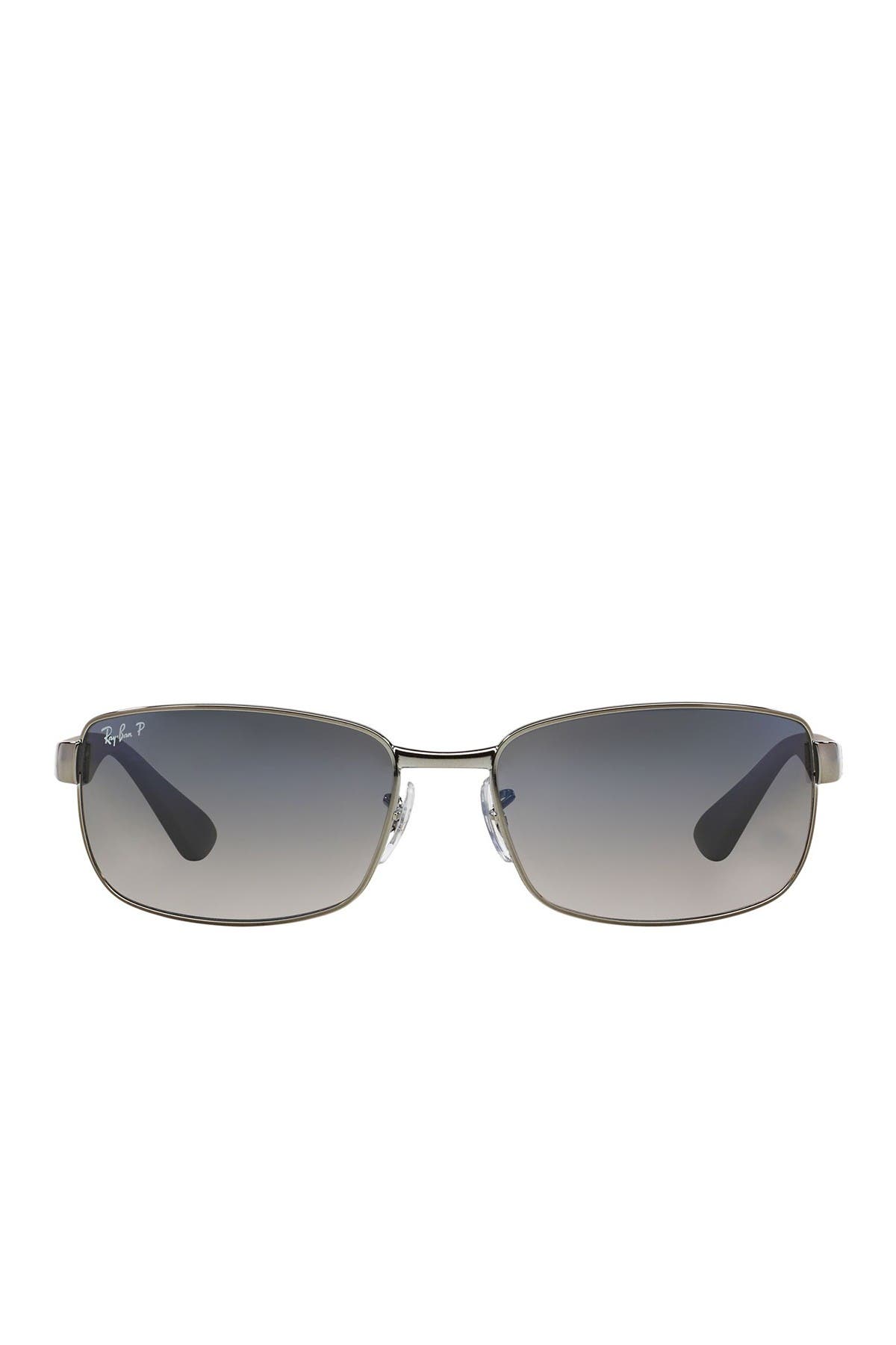 ray ban rectangular aviator sunglasses