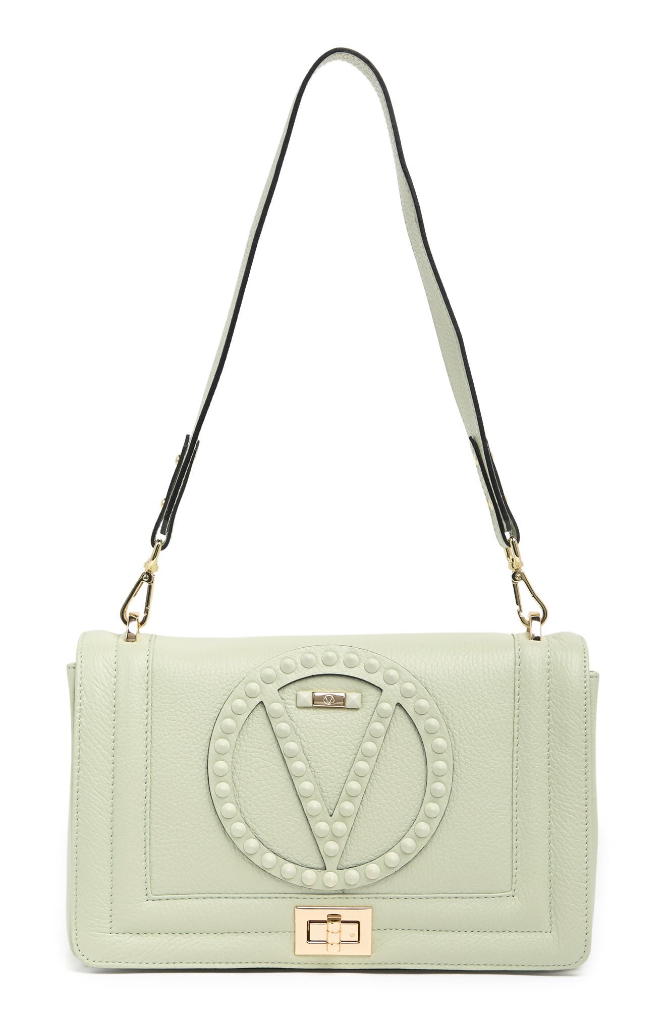 valentino by mario valentino alice rock leather shoulder bag