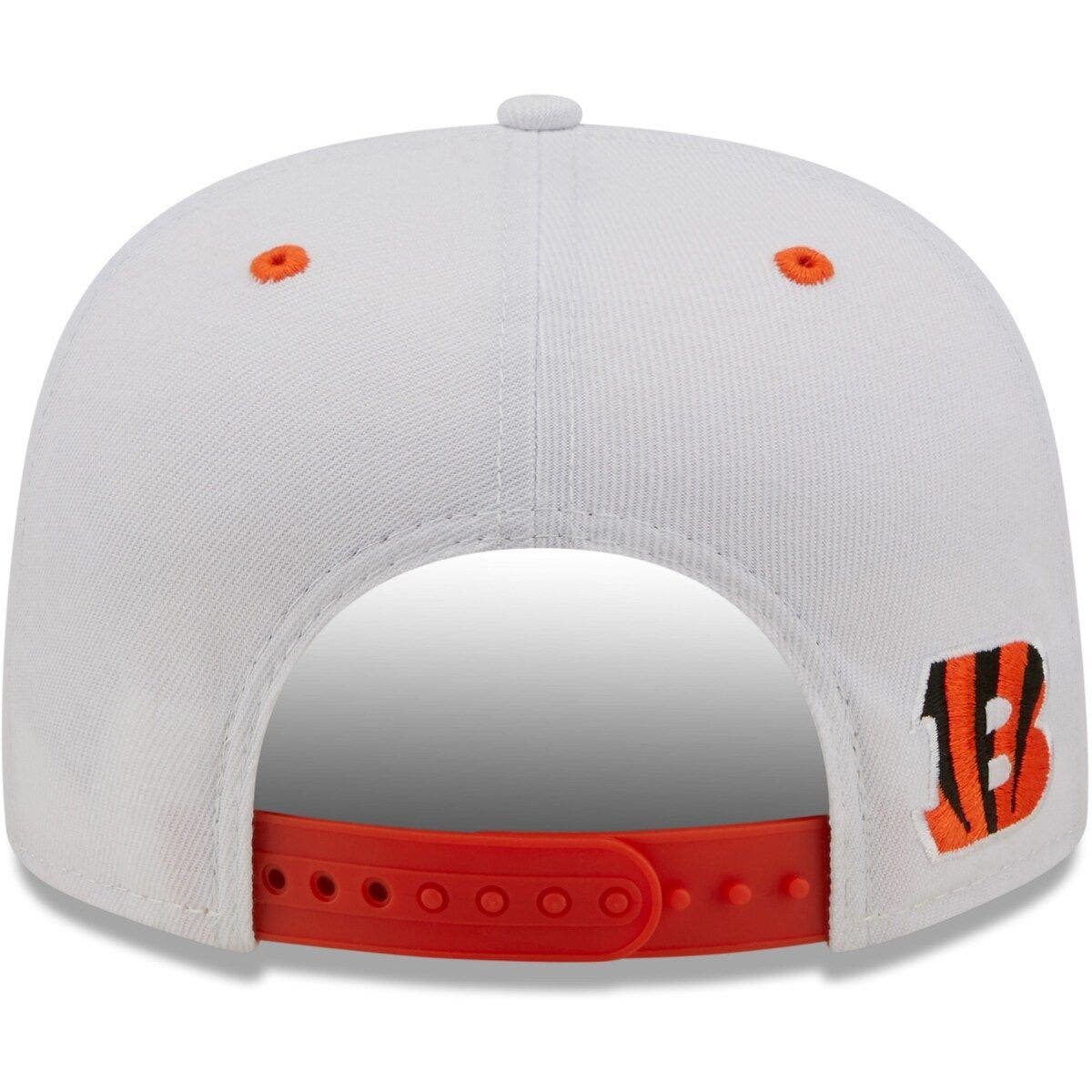 Cincinnati Bengals New Era Script Original Fit 9FIFTY Snapback Hat - Orange