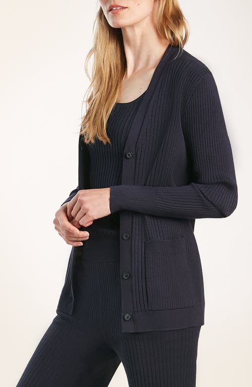 Shop Oyun Oxford Cardigan In Midnight