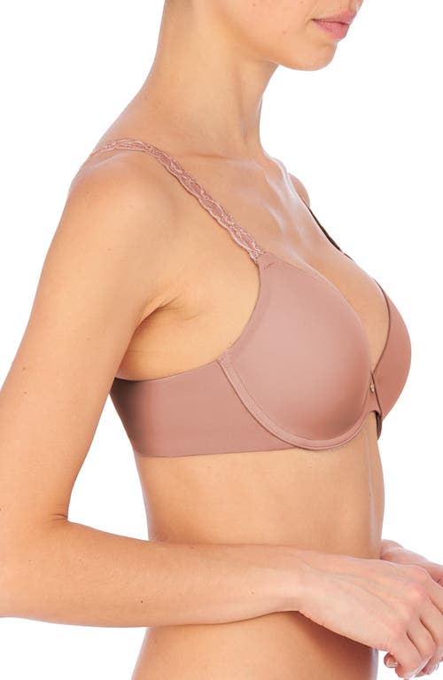 Shop Natori Pure Luxe Underwire T-shirt Bra In Antique/pink Pearl