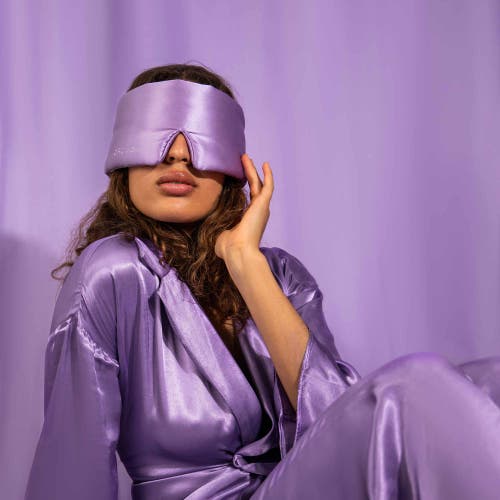 Drowsy Sleep Co . Silk Sleep Mask In Lavender Haze