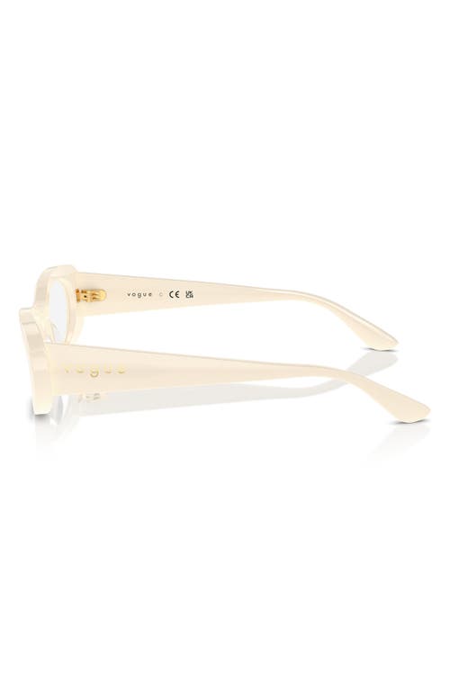 Vogue 53mm Oval Optical Glasses In Ivory