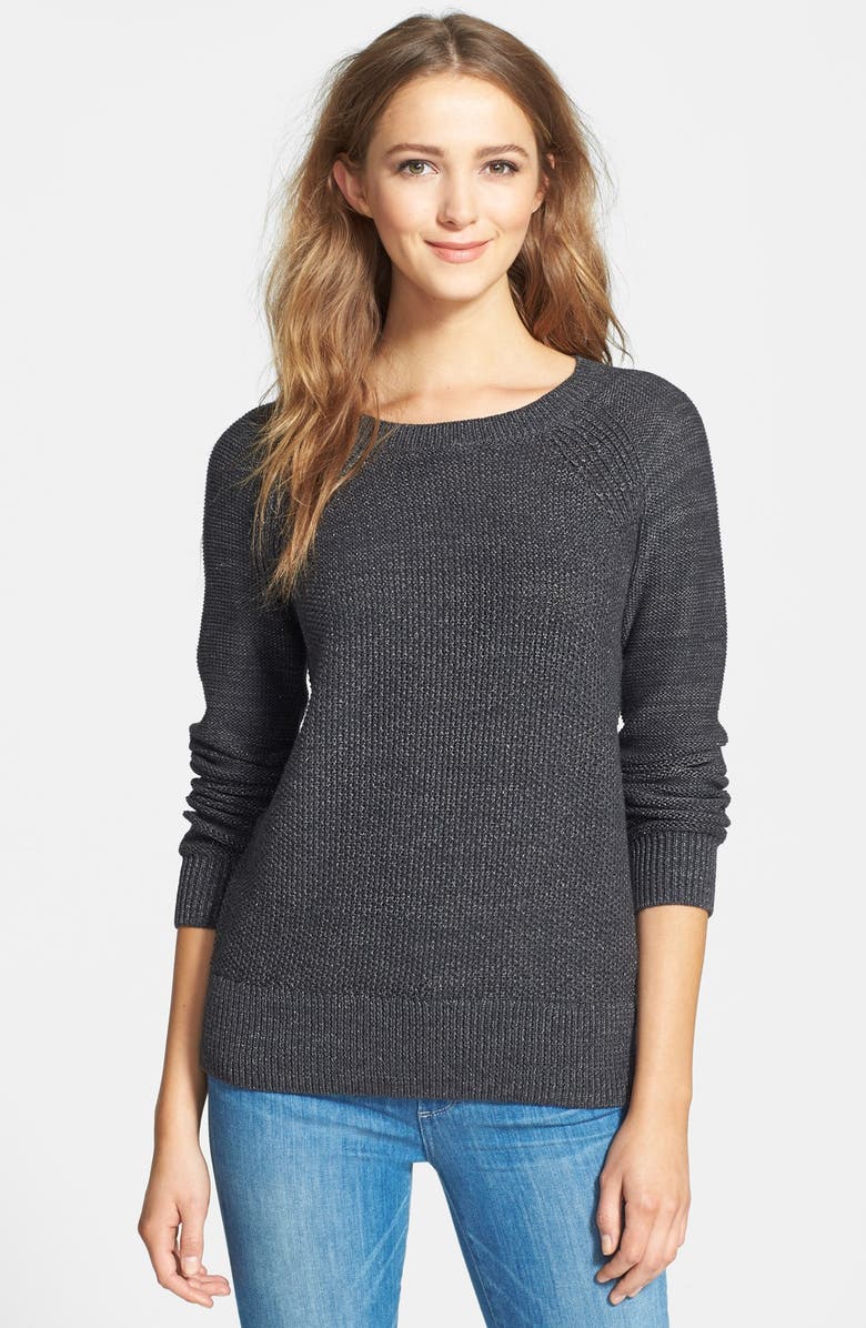 Halogen® Seed Stitch Sparkle Sweater | Nordstrom