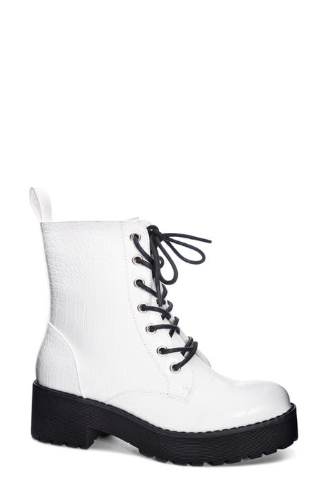 Women's White Lace-Up Boots | Nordstrom