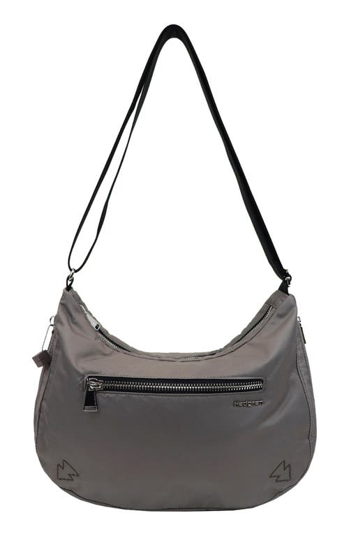 Ann Water Repellent Recycled Polyester Shoulder Bag in Sepia