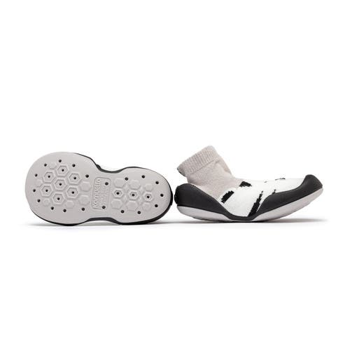 Komuello Toddler Boy Sock Shoes In Black And White