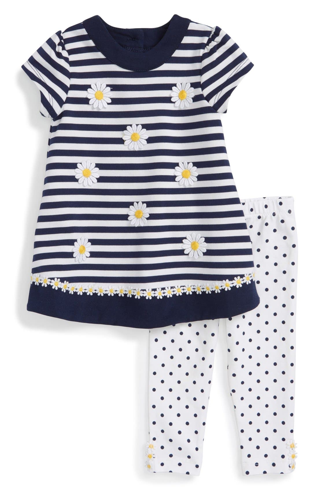 shift dress with leggings