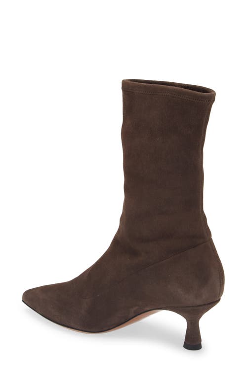 Shop Atp Atelier Cerone Pointed Toe Kitten Heel Boot In Walnut