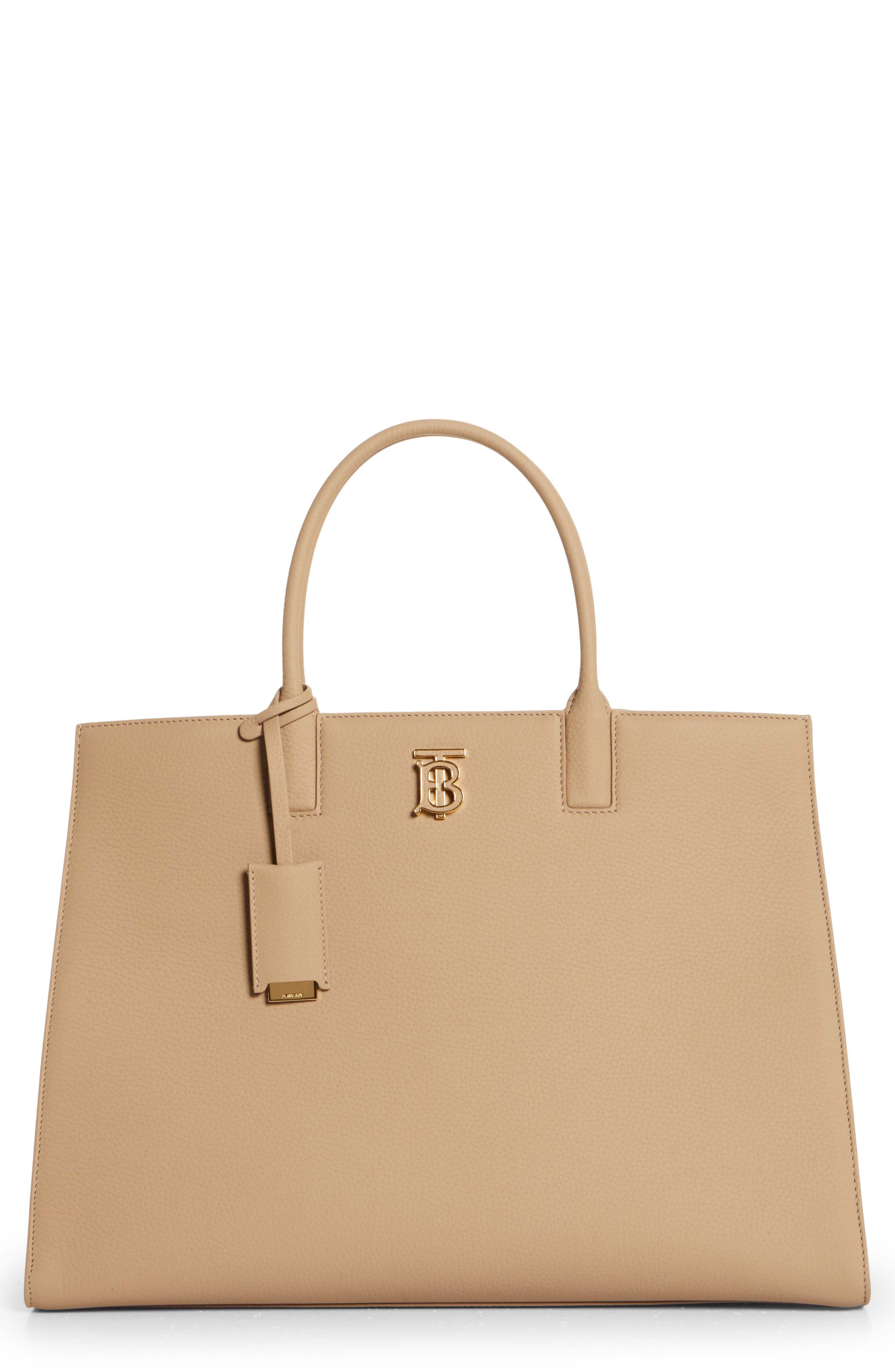 Beige Burberry Frances tote bag