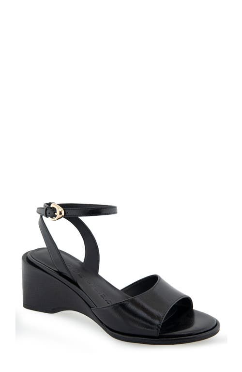 Aerosoles Nixon Ankle Strap Wedge Sandal Leather at Nordstrom,