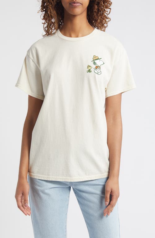 Vinyl Icons Peanuts Hiking Oversize Cotton T-Shirt Natural at Nordstrom,