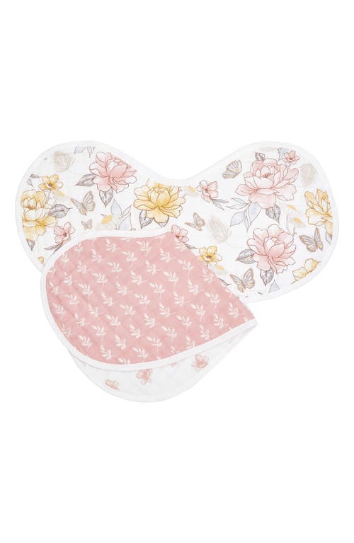 aden + anais 2-Pack Organic Cotton Burpy Bibs in Earthly