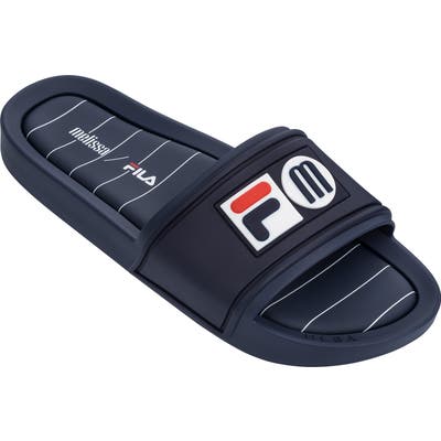 Melissa X Fila Sport Slide, Black