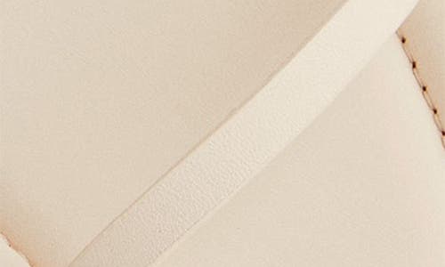 Reformation Lake Flat Sandal In Almond Leather