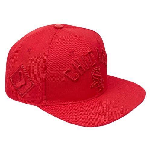 Men's Pro Standard Chicago White Sox Triple Red Snapback Hat