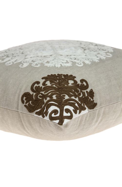 Parkland Collection Pilar Traditional Throw Pillow In Beige