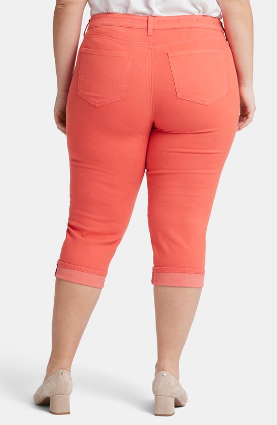 Nydj Marilyn Cool Embrace® Cuff Crop Straight Leg Jeans In Fruit Punch