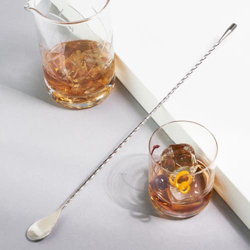 Viski Harrison Weighted Bar Spoon In Silver