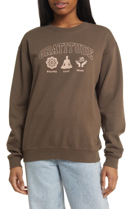 Gratitude Icons Pullover Sweatshirt