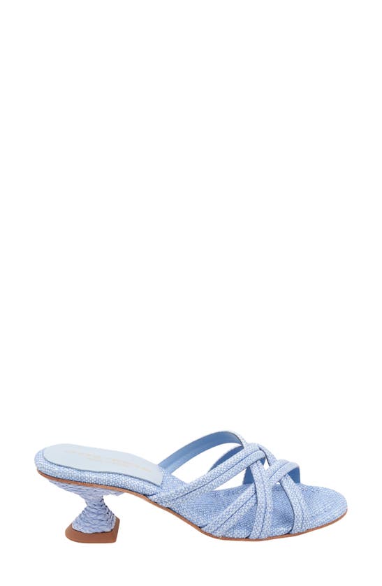Shop Andre Assous Polina Slide Sandal In Sky Blue