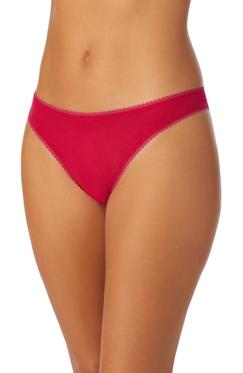 Shop On Gossamer Hip-g Mesh Thong In Red Hot