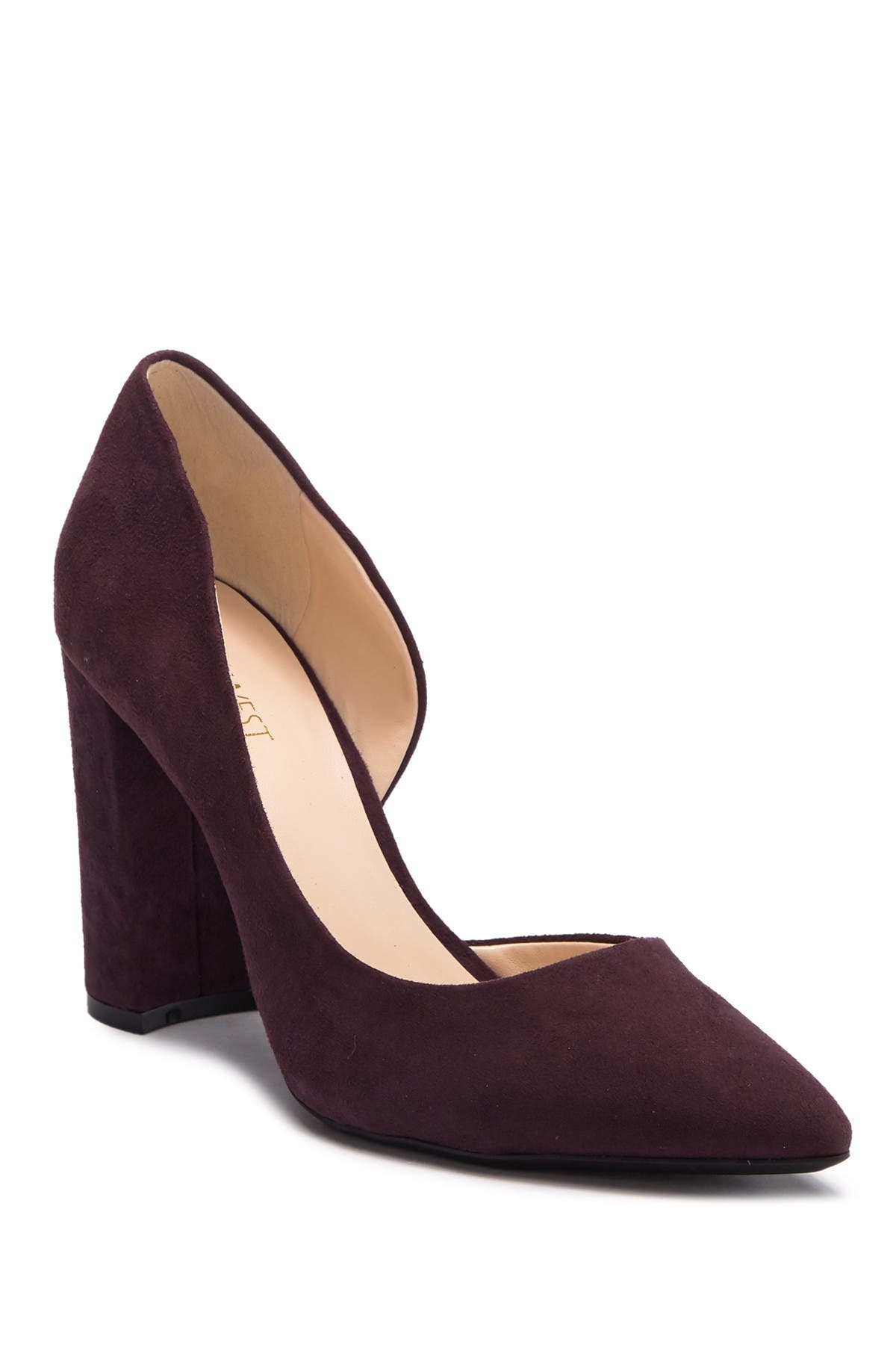 Anisa d'Orsay Suede Block Heel Pump 