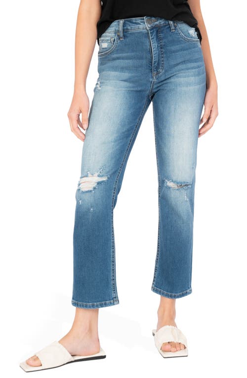 KUT from the Kloth Elizabeth High Waist Fab Ab Crop Straight Leg Jeans ...