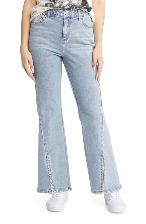 High Waist Forward Seam Flare Jeans in Ivana