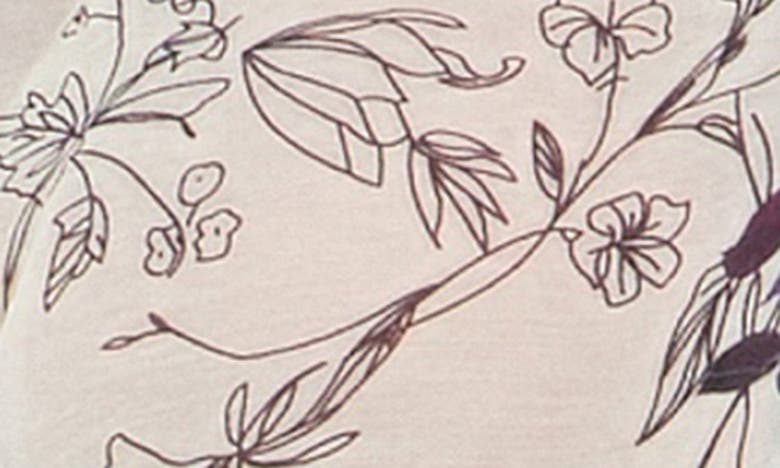 English Factory Abstract Floral Shirt In Ivory Multi