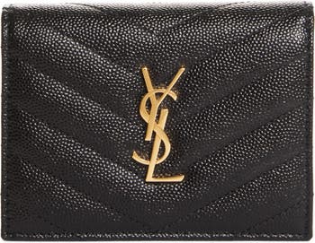 Saint Laurent Monogram Matelassé Leather Wallet