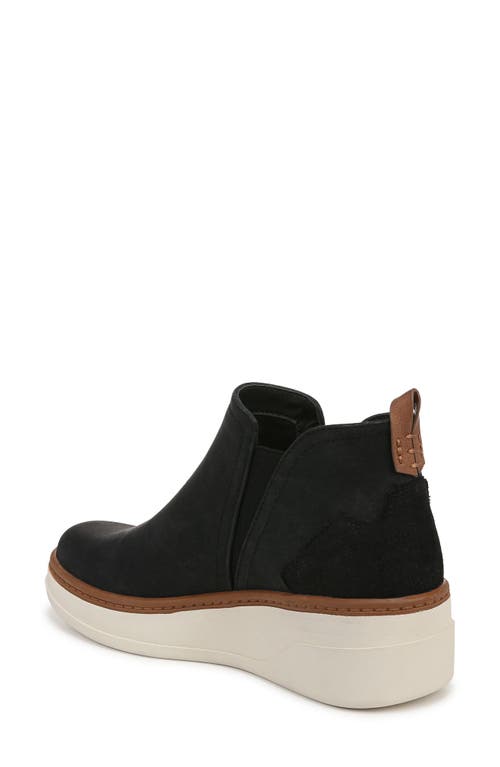 Blowfish Footwear Charming Platform Wedge Chelsea Boot In Black Faux Leather