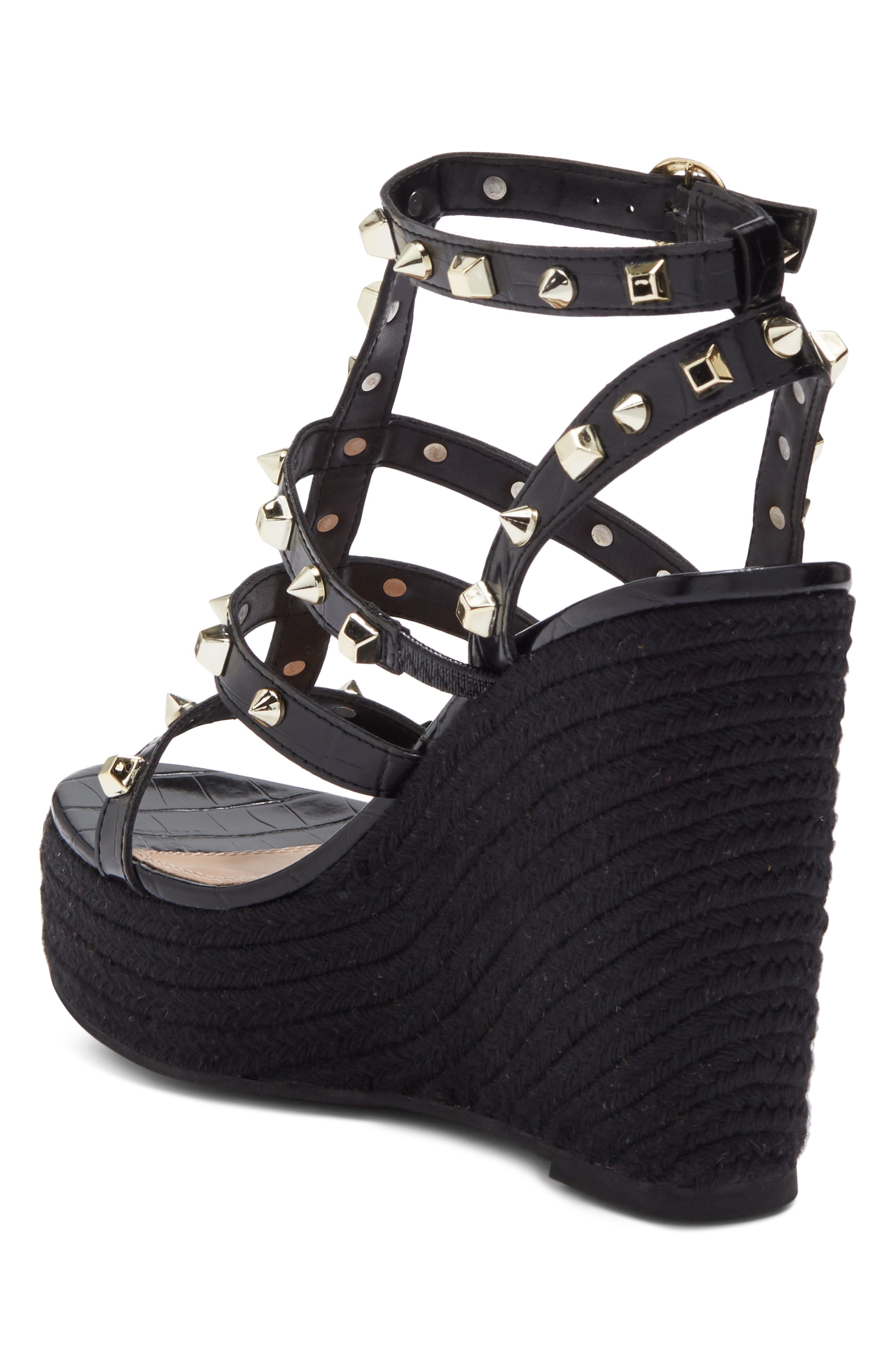 steve madden studded wedge sneakers