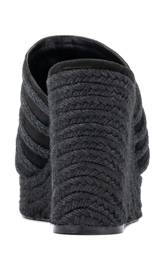 Fashion To Figure Sallie Platform Wedge Sandal In Black
