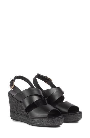 Lk Bennett Solice Espadrille Slingback Sandal In Black